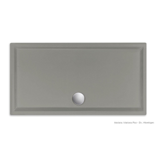 Xenz mariana receveur de douche 140x90x4cm rectangulaire ciment acrylique