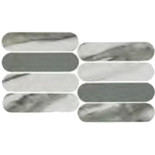 Carreau mural céramique Apolo Raku - 6X27cm - 7,7mm - Rectangulaire - Blanc chaud brillant