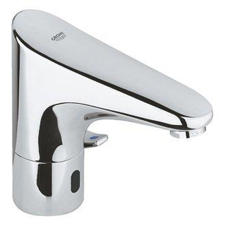 GROHE Europlus E robinet pour lavabo infrarouge avec mélangeur avec alimentation 6V chrome