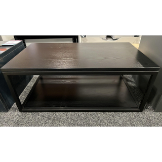 Ichoice open meubel Frame 80 Mat Zwart met topblad en bodemplaat Black Wood 80x30x45.5cm RVS Mat Zwart zonder kraangat - OUTLET UDEN