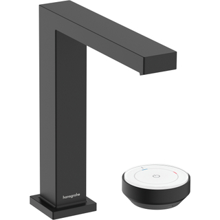 Hansgrohe Tecturis E Robinet lavabo - bouchon à ouverture par pression - bec de 15.8 cm - noir mat