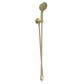 IVY Glijstangset - met handdouche - verstelbaar - 3 standen - doucheslang 150cm - Geborsteld mat goud PVD