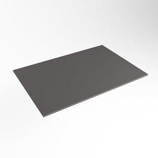 Mondiaz TOP 41 Plan sous vasque - 40x41x0.9cm - compatible comme plan de meuble - solid surface - Dark Grey