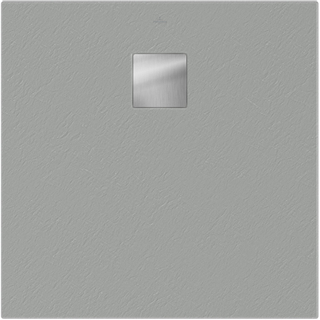 Villeroy & Boch Excello douchebak vierkant 80x80x4cm nature grey