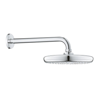 GROHE Tempesta hoofddoucheset: hoofddouche Ø21cm met 1 straalsoort met douchearm wandmontage 38cm chroom