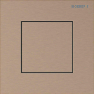 Plaque de commande Geberit type 40 urinoir - pneumatique - carré - rouge doré/ geb/easy-to-cl