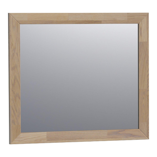 Saniclass natural wood Spiegel - 80x70cm - MET verlichting - rechthoek - grey oak SHOWROOMMODEL