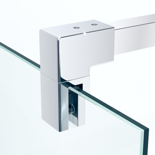 Saniclass Bellini Inloopdouche - scharnierbevestiging - 80x200cm - 8mm veiligheidsglas - anti kalk - chroom Showroommodel