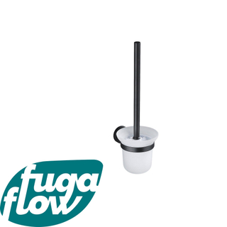 FugaFlow Eccelente Acces Toiletborstelhouder - rond - Mat Zwart