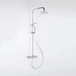 Adema sparkle 2.0 Ensemble de douche à effet pluie avec thermostat douche de tête 20cm douchette à main 3 positions chrome
