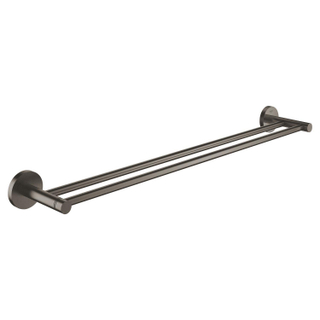 GROHE Essentials Handdoekhouder - 60cm - dubbel - brushed hard graphite