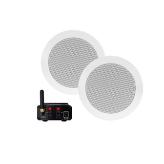 Aquasound Bluetooth Audio bluetooth audiosysteem - (35 watt / bt4.0 / auto-aux) - met twist speakerset (wit) - 230v/12v