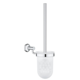 GROHE Essentials Authentic Toiletborstelhouder - wandmontage - rond - gesloten - chroom