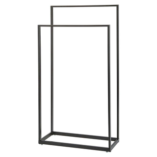 Aquanova Yuri Porte-serviettes sur pied 45x20x83cm Mat Noir