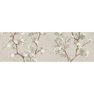 Colorker Enya wandtegel - 30x100cm - 9.4mm - gerectificeerd - Decor B - met decor - Nude (Crème)