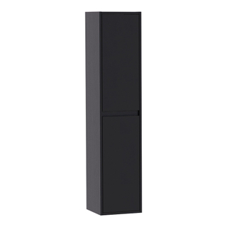 Saniclass Nexxt Badkamerkast - 160x35x35cm - 2 greep - loze links/rechtsdraaiende deuren - MFC - black wood