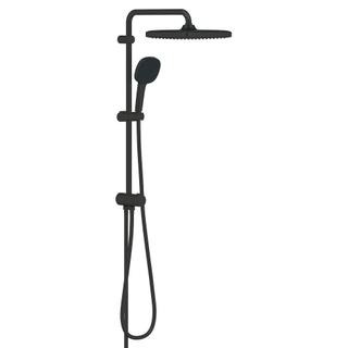 Grohe Vitalio Comfort 250 QuickFix Douche pluie - pomme de douche 25cm - douchette carrée - 2 jets - sans inverseur - noir mat