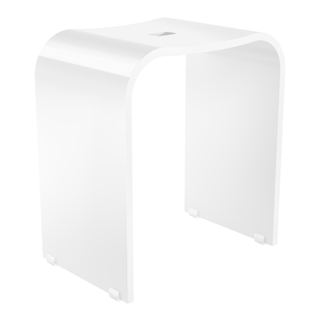 Smedbo Living Tabouret de douche Blanc Brillant