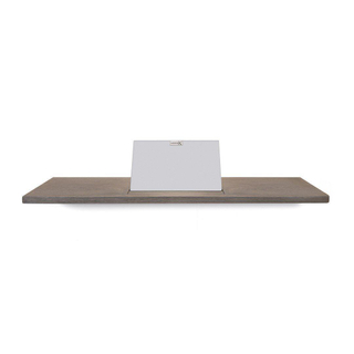 Étagère de baignoire Looox Wood collection 78cm avec support chêne blanc mat