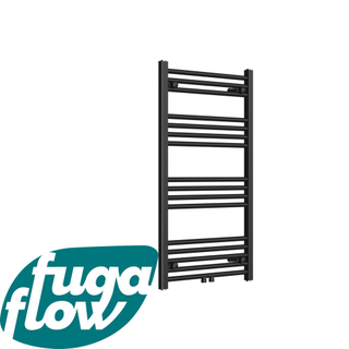 FugaFlow Eccelente Acces Radiateur 60x100cm droit raccordement au centre 424watt noir mat