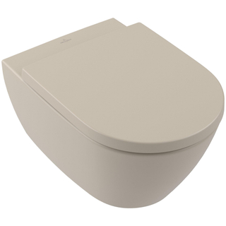 Villeroy & boch subway 2.0 toilette suspendue 56cm avec chasse d'eau profonde directflush almond C+