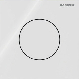 Geberit type 40 urinioir bedieningsplaat - pneumatisch - rond - wit
