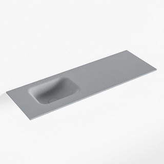 Mondiaz LEX Fontein - 90x30x0.9cm - wasbak Links - zonder kraangaten - voor toiletmeubel - Solid surface - Plata