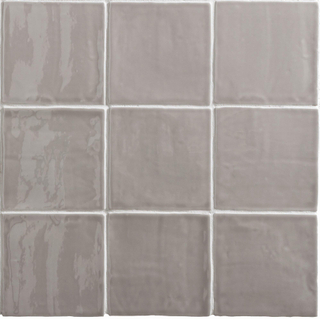 ÉCHANTILLON Par Goof Carreau mural Ancien Hollandais blanc Vintage Brillant Gris