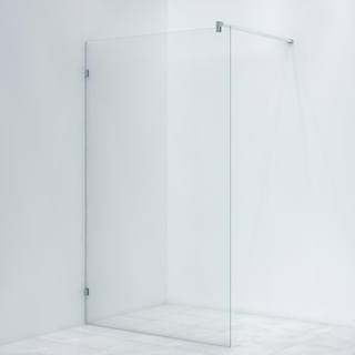 Saniclass Bellini Inloopdouche - scharnierbevestiging - 120x200cm - 8mm veiligheidsglas - anti kalk - chroom