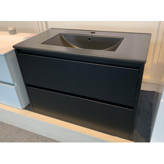 Saniclass dulleke New Future Déstockage meuble - 80x45.5x55cm - Noir mat