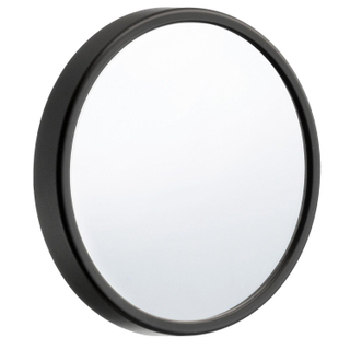 Smedbo Miroir de maquillage avec ventouse verre abs noir diamètre 90 mm noir