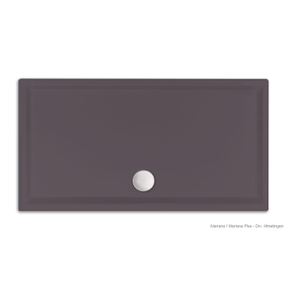 Xenz Mariana douchebak - 110x100x7 - Acryl - antraciet