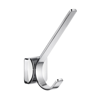 Smedbo Ice Handdoekhaak - 13x5cm - dubbel - chroom