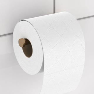 Haceka Kosmos Porte-rouleau de papier toilette Angle Brossé Cuivre