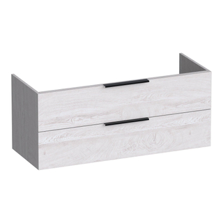 BRAUER Elevate meuble sous lavabo 120 excl. poignées à poser 2 tiroirs softclose et 1 découpe pour le siphon - Forest Seashell