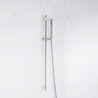 FugaFlow Eccelente Ensemble barre de glissement avec douchette à main, flexible de douche métallique Acier inoxydable brossé PVD (Acier inoxydable)