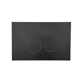 FugaFlow Eccelente Press Plaque de déclenchement DualFlush pour bâti-support Geberit UP320 ABS Rond Noir mat