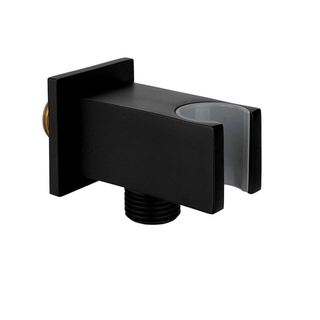 Best Design RVS Nero Stool opsteek muuraansluiting mat zwart