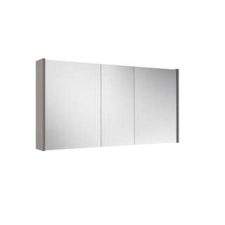 FugaFlow Eccelente Arredo spiegel badkamer spiegelkast - 120x63x16cm -inclusief zijpanelen - taupe