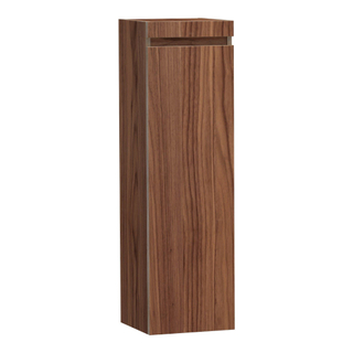 BRAUER Solution Badkamerkast - 120x35x35cm - 1 greeploze linksdraaiende deur - hout - Natural walnut