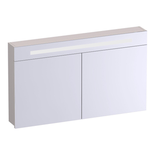 BRAUER Promise spiegelkast - 120x70x15cm -- met verlichting 2 spiegeldeuren mat zand