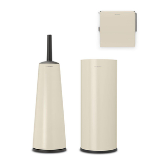 Brabantia ReNew Ensemble accessoires wc en 3 pièces Soft Beige