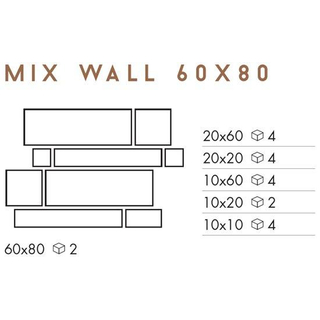 WAtegel Strook MIX Ecru 9mm Mat Ret.