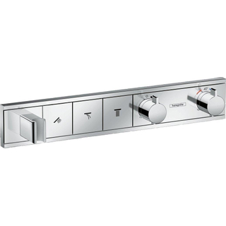 Hansgrohe RainSelect Ensemble de finition pour mitigeur thermostatique encastré douche pour 3 fonctions avec support de douchette 52.7x90cm chrome