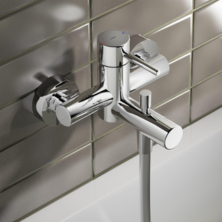 Hotbath Buddy Mitigeur bain mural B030 chrome