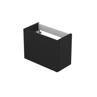 INK Versus Fonteinonderkast - 36x18x27cm - 1 deur - links en rechtsdraaiend - greeploos - MDF lak zwart mat OUTLETSTORE