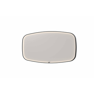 INK SP31 miroir - 160x4x80cm contour en cadre en acier incl dir LED - chauffage - changement de couleur - dimmable et interrupteur - noir mat