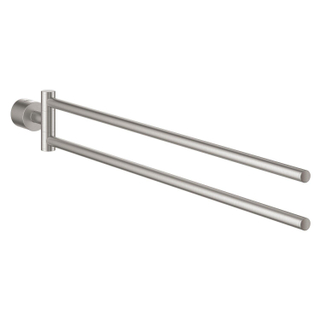 GROHE Atrio Porte-serviettes - 48,9 cm - double - pivotant - super acier