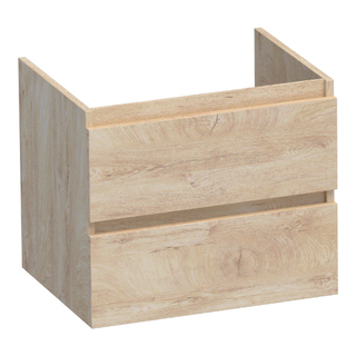 BRAUER Joy wastafelonderkast 60 2 softclose lades - greeploos - 1 sifon uitsparing - Forest Wheat