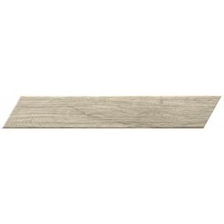 Fap Ceramiche Fapnest carrelage mural et de sol - 7.5x45cm - 9mm - Rectangulaire - Aspect bois - Argent Chevron Mat